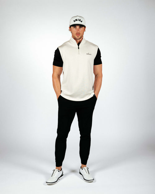 Bone Quarter Zip Vest