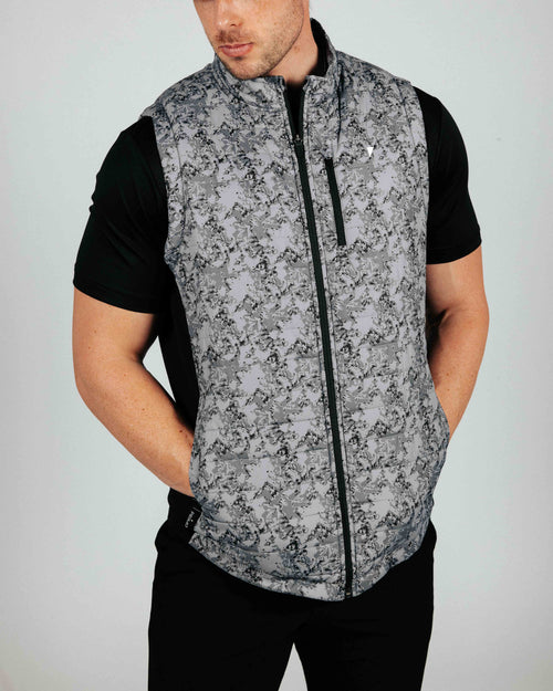 Marble Puff Vest