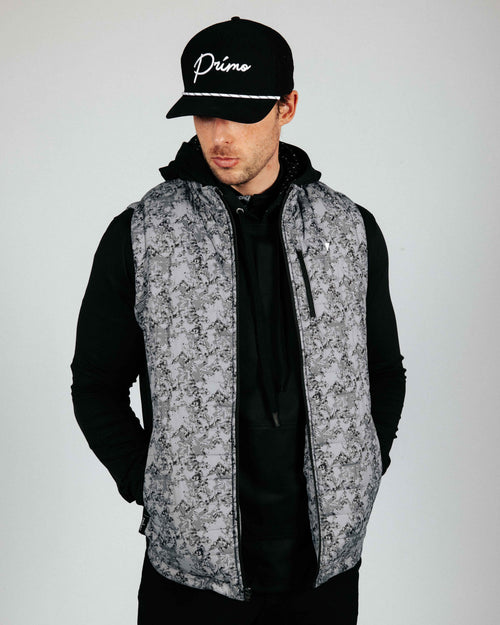 Marble Puff Vest
