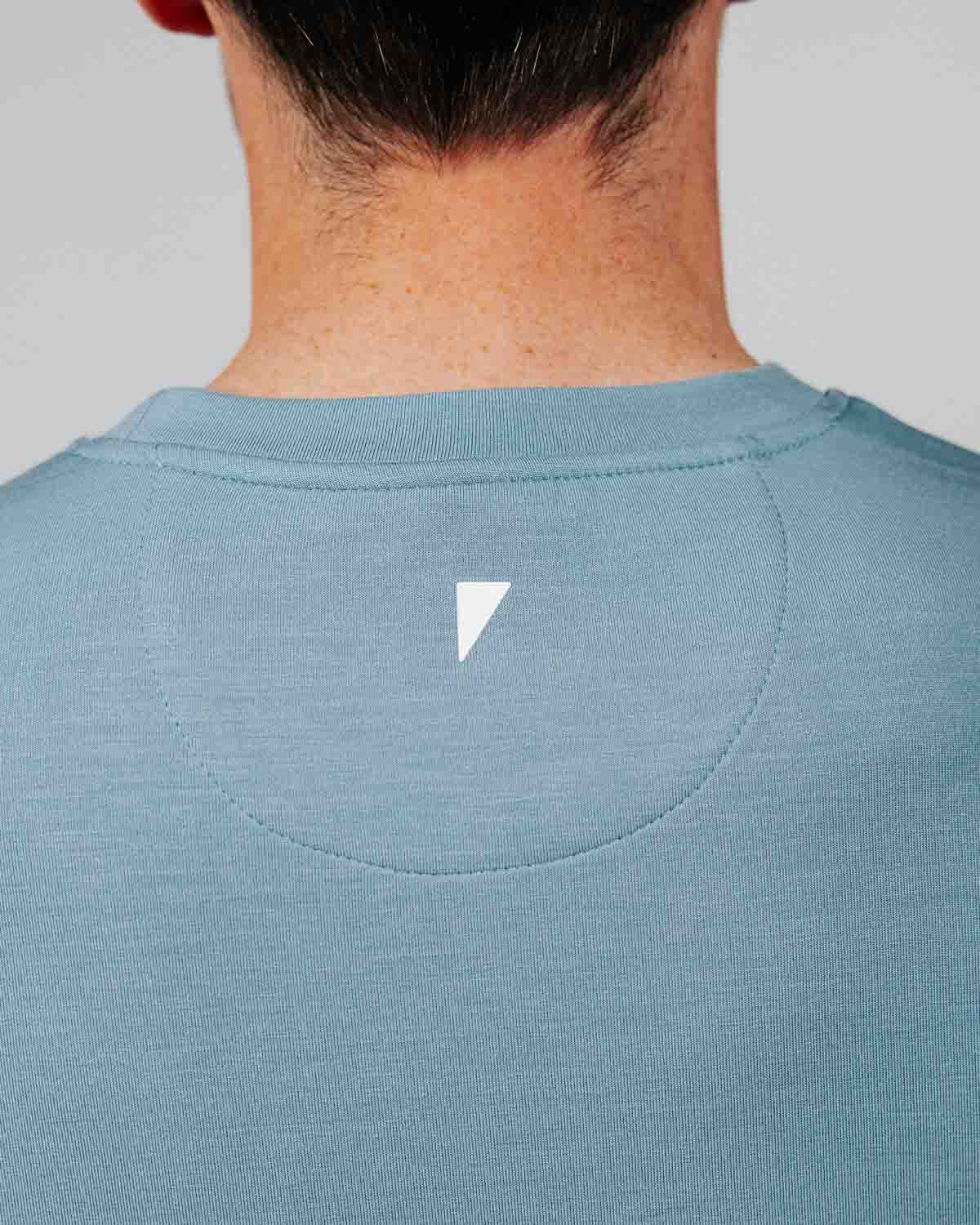 Men's Stone Blue Golf Crew Neck