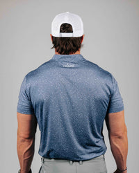 Dusty Blue Speckle Blade Polo