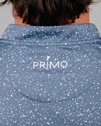 Dusty Blue Speckle Blade Polo