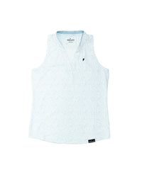 Women's Floral Sleeveless Blade Polo