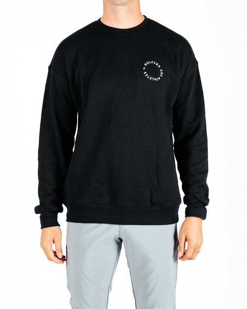 Golfers Are Athletes - Black Crew Neck