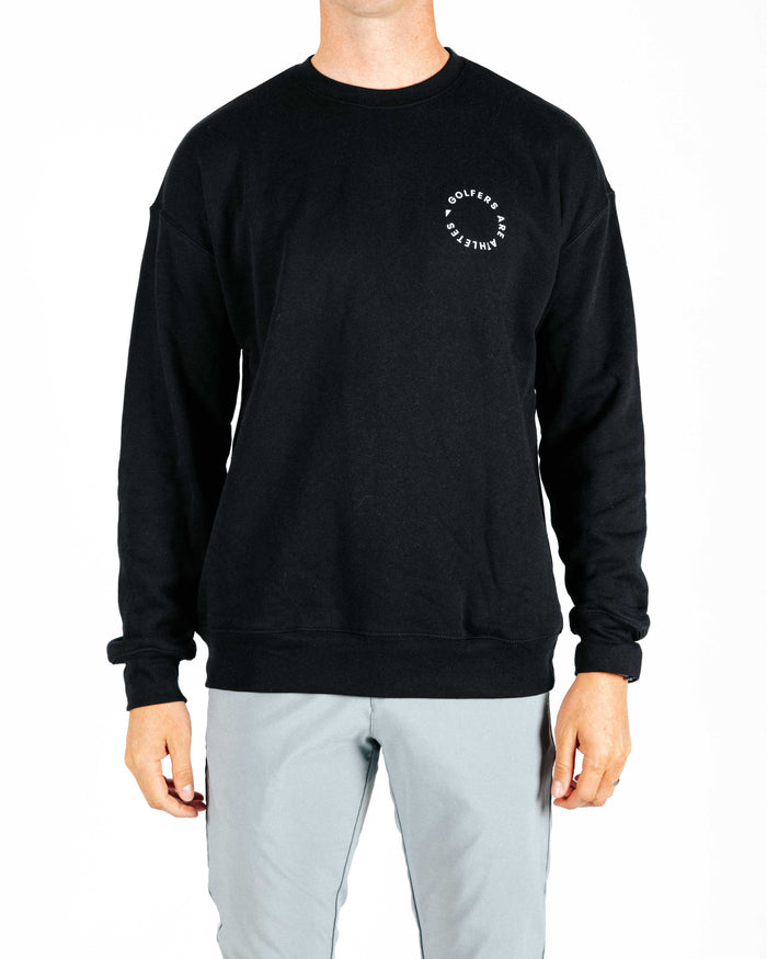 Golfers Are Athletes - Black Crew Neck