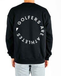 Golfers Are Athletes - Black Crew Neck