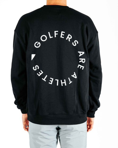 Golfers Are Athletes - Black Crew Neck