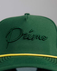 Green Monochrome Cursive Hat