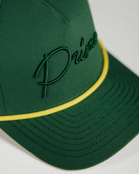 Green Monochrome Cursive Hat