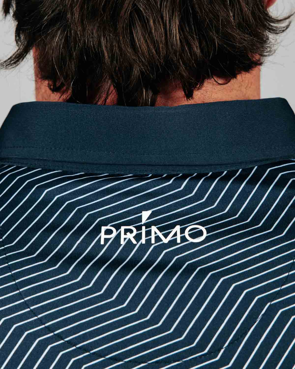 Navy Chevron Classic Polo