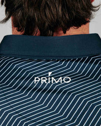 Navy Chevron Classic Polo