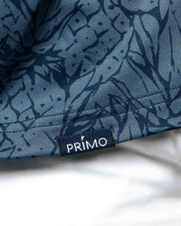 Navy Pineapple Blade Polo
