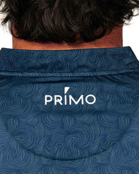 Navy Swirl Blade Polo