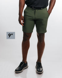 Men's Olive Golf Shorts