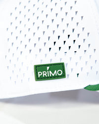 White Green Cursive Hat