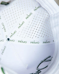 White Green Cursive Hat