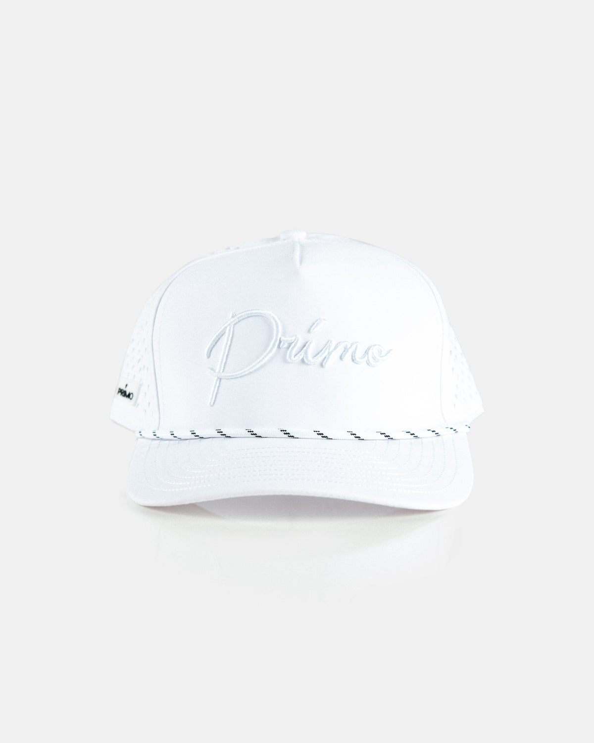 White Monochrome Cursive Hat